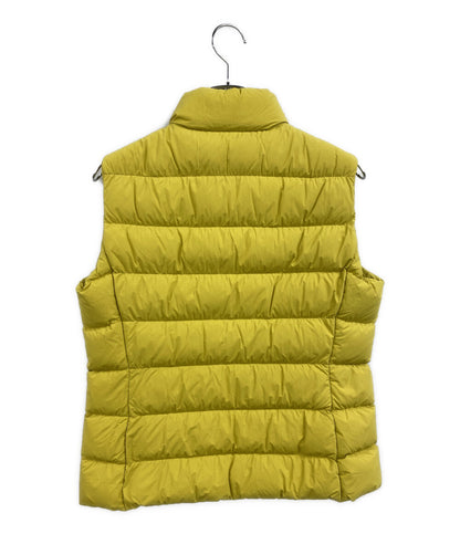 美品 MONCLER ダウンベスト イエロー GHANY 21AW G20931A52500 レディース SIZE 2 モンクレール