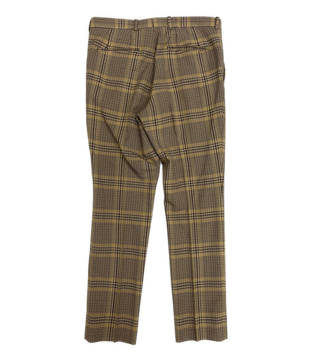 美品 AURALEE チェックパンツ 千鳥柄 ウール A9AP03SC メンズ SIZE 5 オーラリー