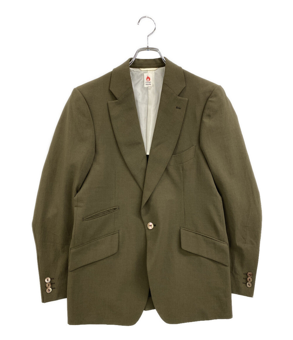 m's braque テーラードジャケット ポリ カーキ C171502 メンズ SIZE 40 エムズブラック