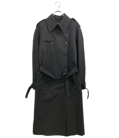 JUNYA WATANABE トレンチコート ストライプブラック JI-C005 レディース SIZE XS ジュンヤワタナベ