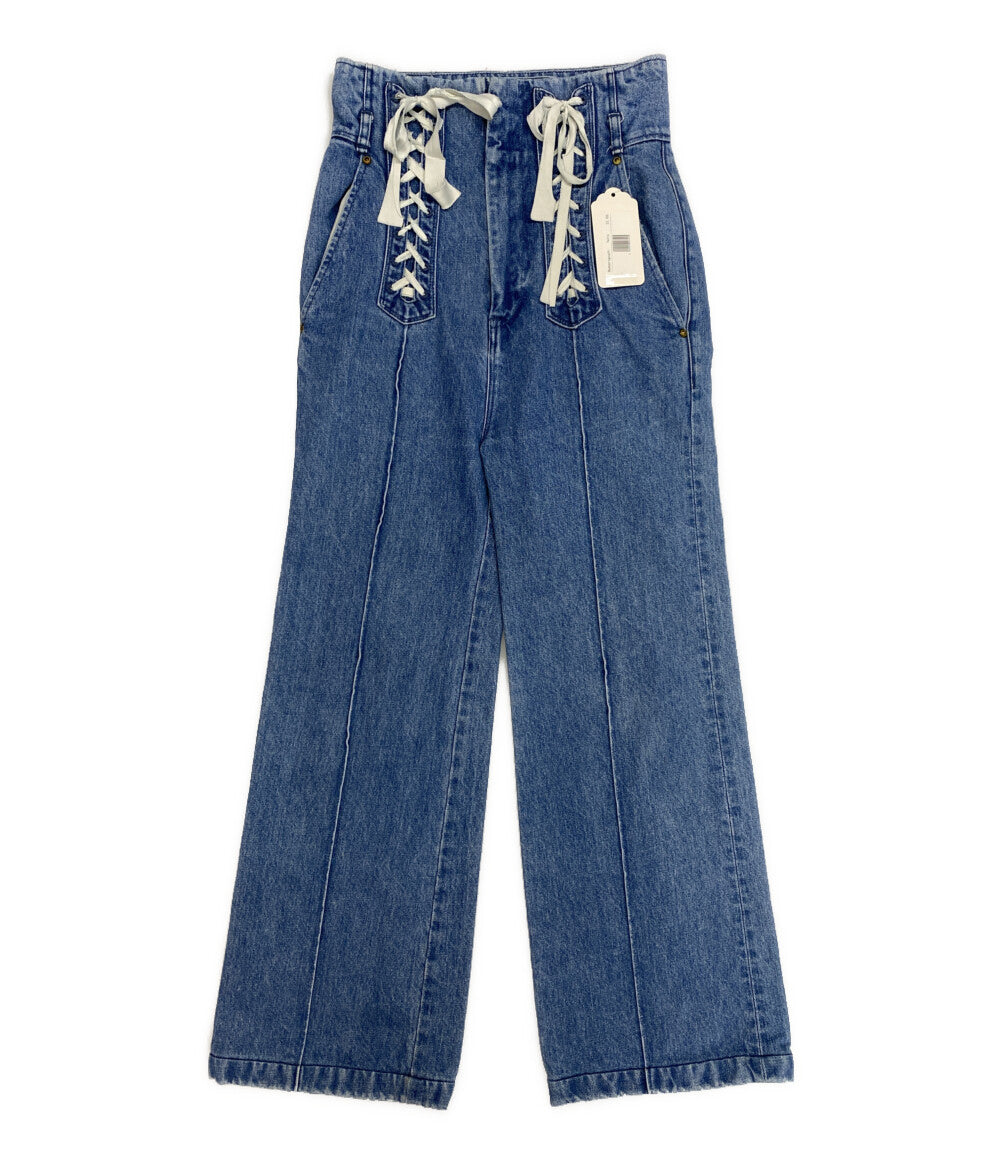 mamekurogouchi パンツ レースアップデニム 18AW MM18AW-PT073 レディース SIZE 1 マメクロゴウチ