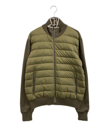 HERNO ニットダウンジャケット カーキ MP000115U 70108 メンズ SIZE 54 ヘルノ