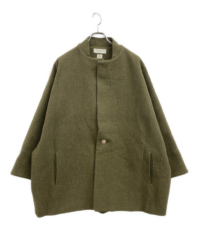 美品 AMACHI アマチ コート カーキグリーン ウール 009B メンズ SIZE 4