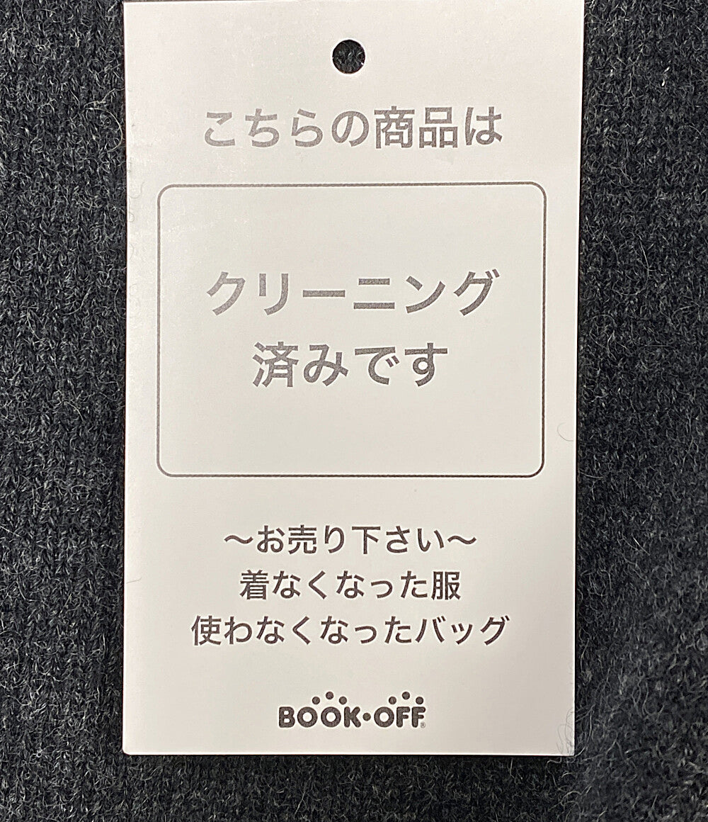 美品 Agnes b ニットカーディガン カシミヤ100 ダークグレー 1T06LR47 レディース SIZE 2 アニエスベー