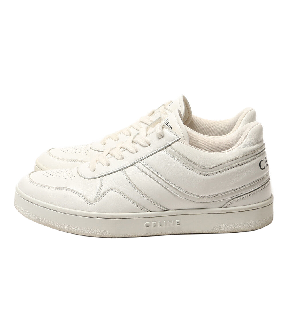 CELINE ローカットスニーカー ホワイト レザー MU0262 レディース SIZE 38 セリーヌ