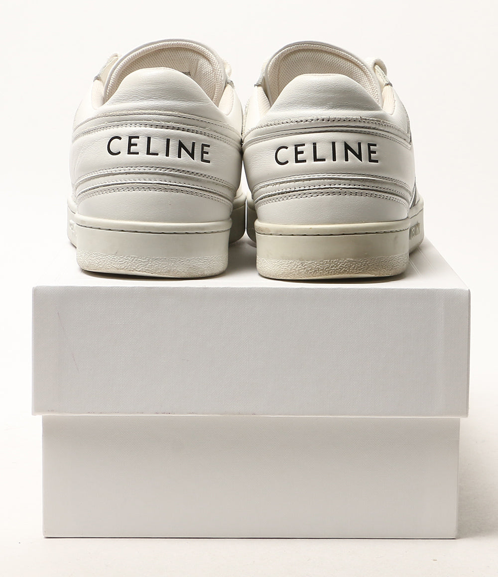 CELINE ローカットスニーカー ホワイト レザー MU0262 レディース SIZE 38 セリーヌ
