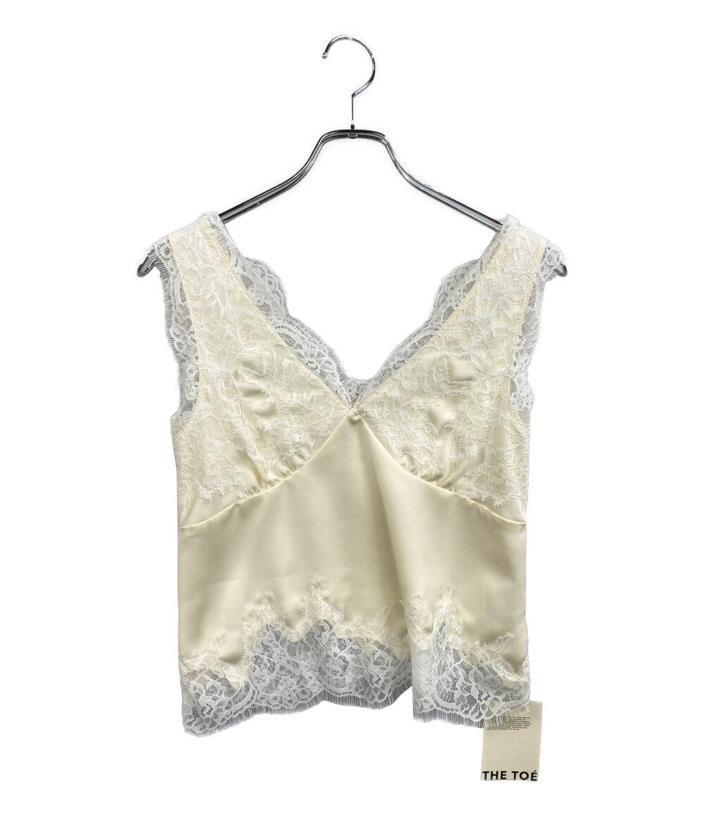 美品 THE TOE ザ・トゥー キャミソール Sneek Lace Top TT26210025 レディース SIZE S