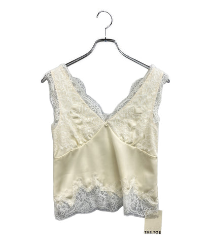 美品 THE TOE ザ・トゥー キャミソール Sneek Lace Top TT26210025 レディース SIZE S