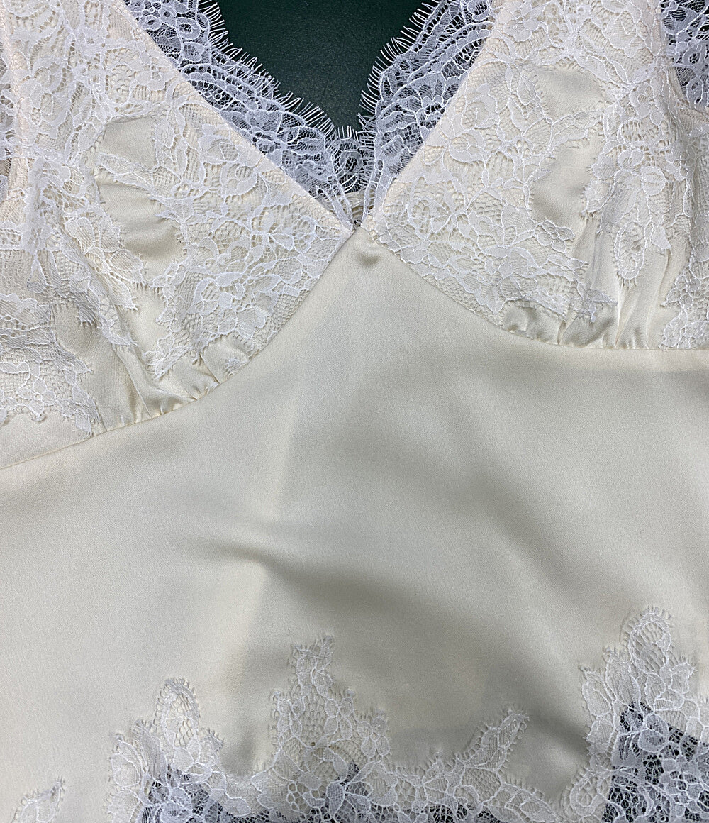 美品 THE TOE ザ・トゥー キャミソール Sneek Lace Top TT26210025 レディース SIZE S