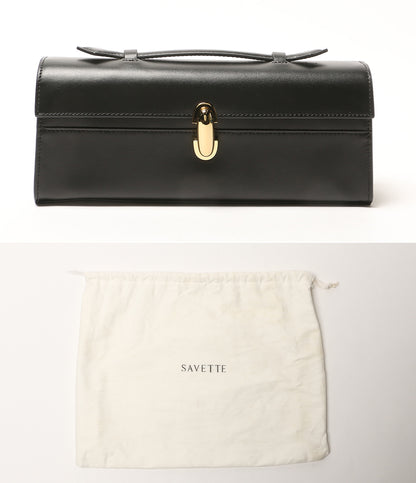 美品 SAVETTE サヴェット ハンドバッグ THE SYMMETRY POCHETTE レディース