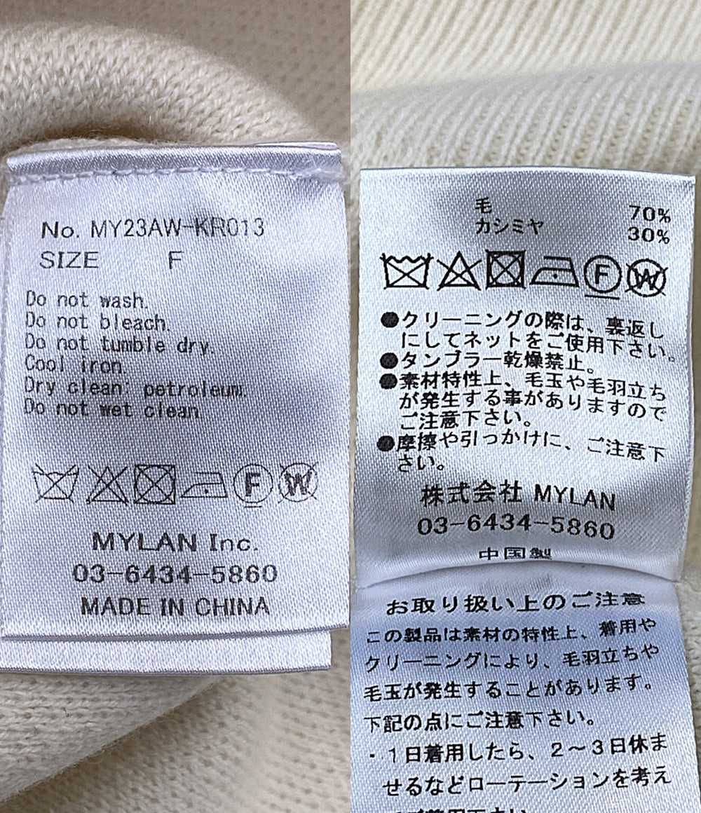 MYLAN ニット Open Shoulder Top MY23AW-KR013 レディース SIZE F マイラン
