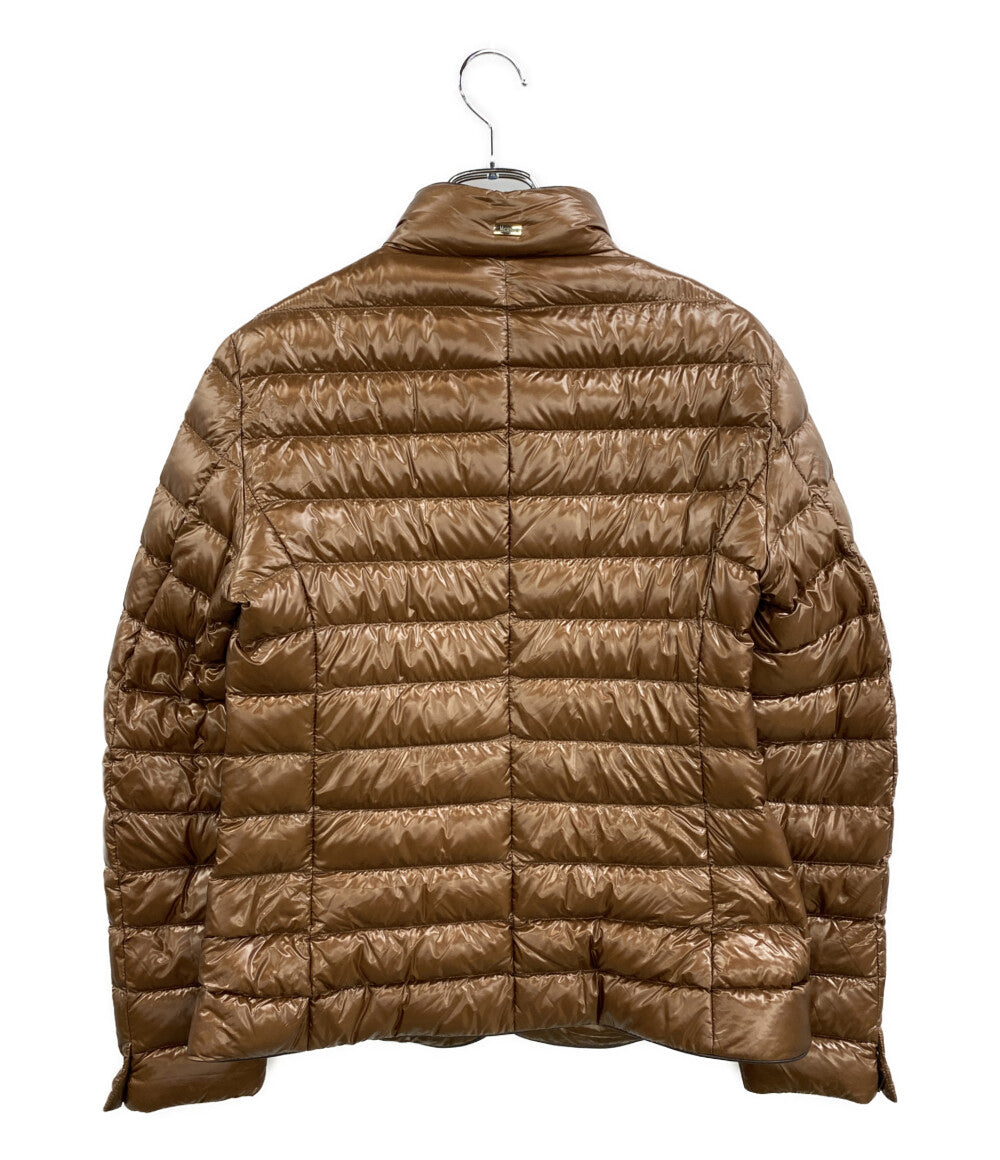 美品 HERNO ダウンジャケット ブラウン PI002069D レディース SIZE 42 ヘルノ