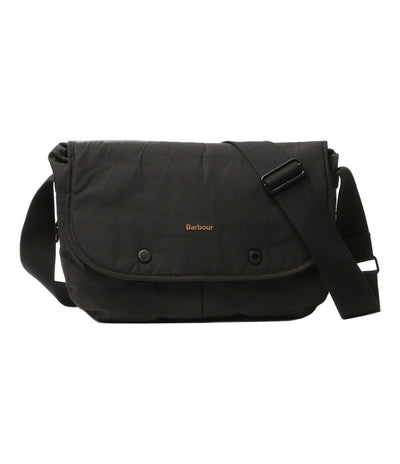BARBOUR ショルダーバッグ Transport Riever Crossbody Bag BLK メンズ バブアー
