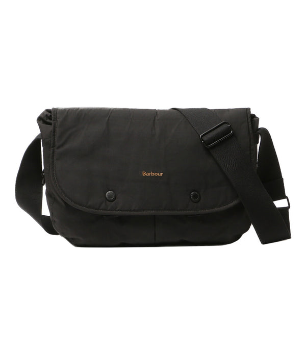 BARBOUR ショルダーバッグ Transport Riever Crossbody Bag BLK メンズ バブアー