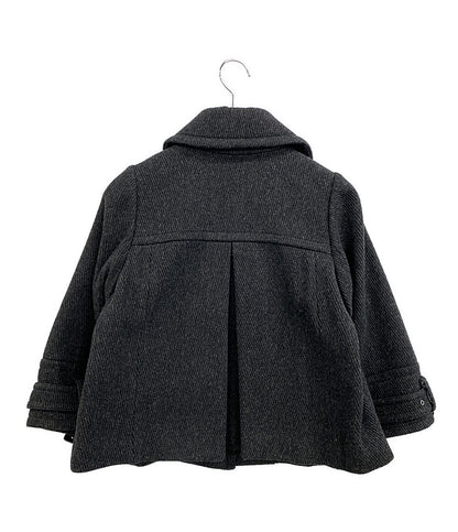 美品 BURBERRY BLUE LABEL ショートコート ブラック FCF34-860-08 レディース SIZE 38 バーバリーブルーレーベル