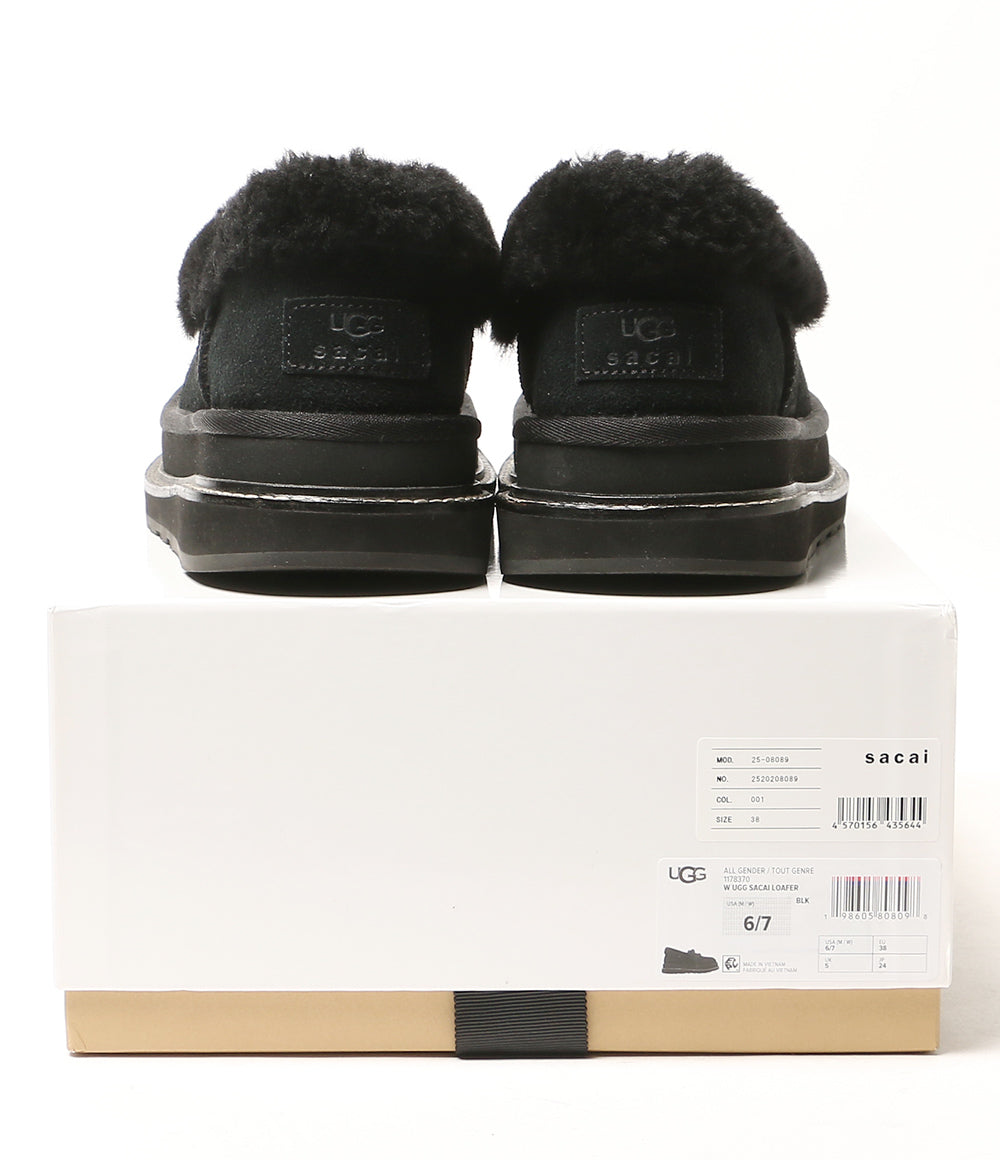 UGG×sacai サカイ ローファー ブラック レディース SIZE 24cm アグ
