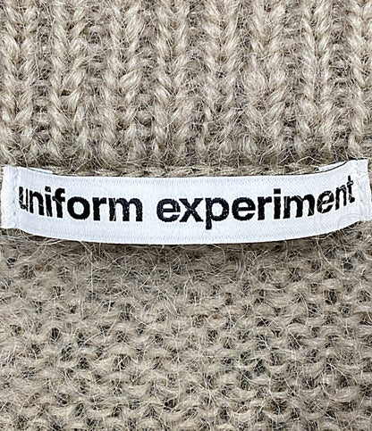 美品 UNIFORM EXPERIMENT カーディガン グレージュ UE-242047 メンズ SIZE 4 ユニフォームエクスペリメント