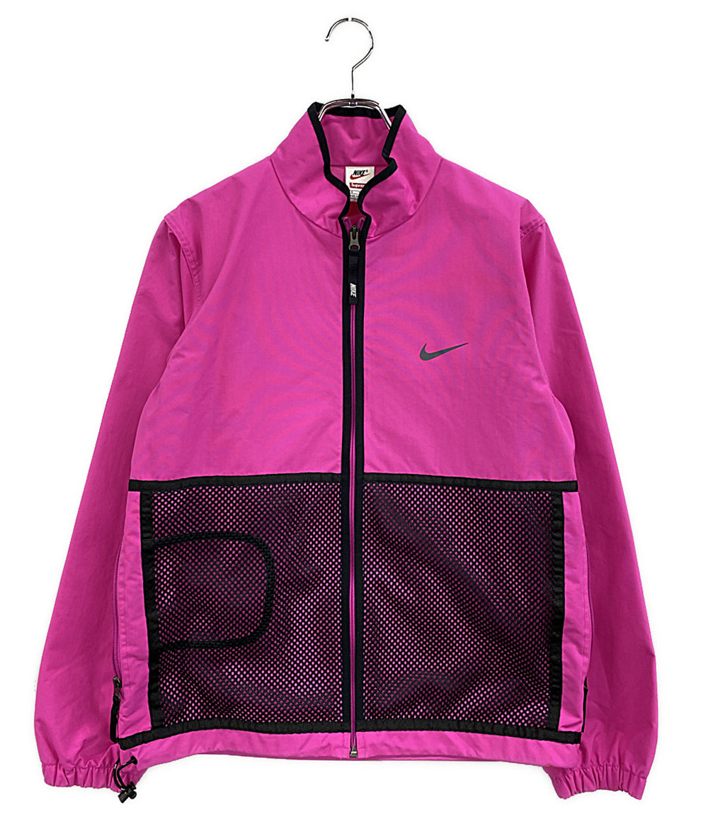 NIKE×Supreme シュプリーム ナイロンジャケット ピンク 17AW 921635-640 メンズ SIZE S ナイキ