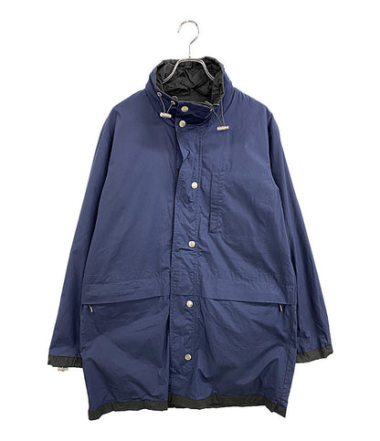 KENZO コート コットンポリ ネイビー スタンドカラー比翼 メンズ SIZE XS ケンゾー