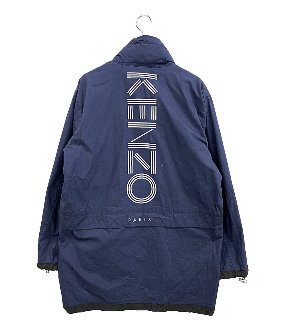 KENZO コート コットンポリ ネイビー スタンドカラー比翼 メンズ SIZE XS ケンゾー