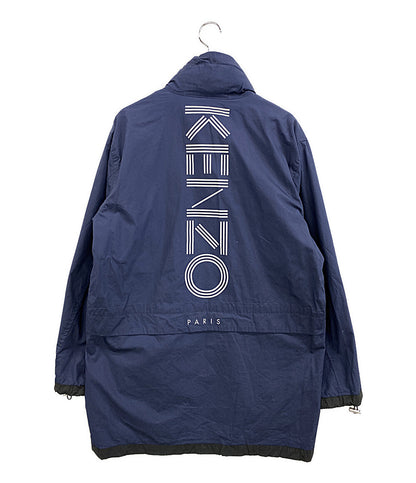 KENZO コート コットンポリ ネイビー スタンドカラー比翼 メンズ SIZE XS ケンゾー