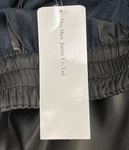 MAX MARA Weekend パンツ レザー ブラック レディース SIZE XS マックスマーラウィークエンド