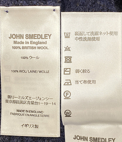 JOHN SMEDLEY ニット イギリス製 ネイビー メンズ SIZE XXL ジョンスメドレー