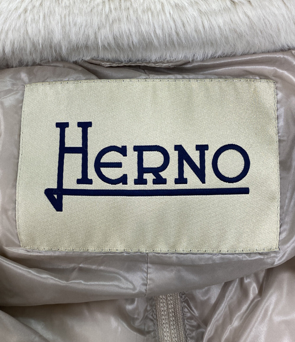 HERNO ダウンジャケット PI1123D-12017 ベージュ レディース SIZE 42 ヘルノ