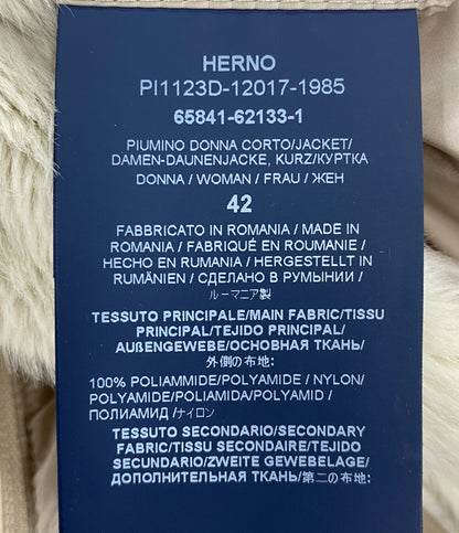 HERNO ダウンジャケット PI1123D-12017 ベージュ レディース SIZE 42 ヘルノ
