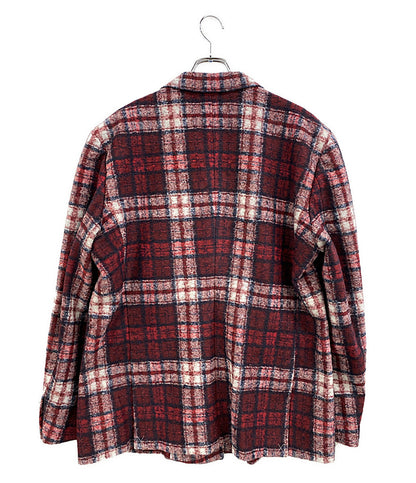 美品 TOMMY HILFIGER ジャケット チェック レッド系 メンズ SIZE XL トミーヒルフィガー