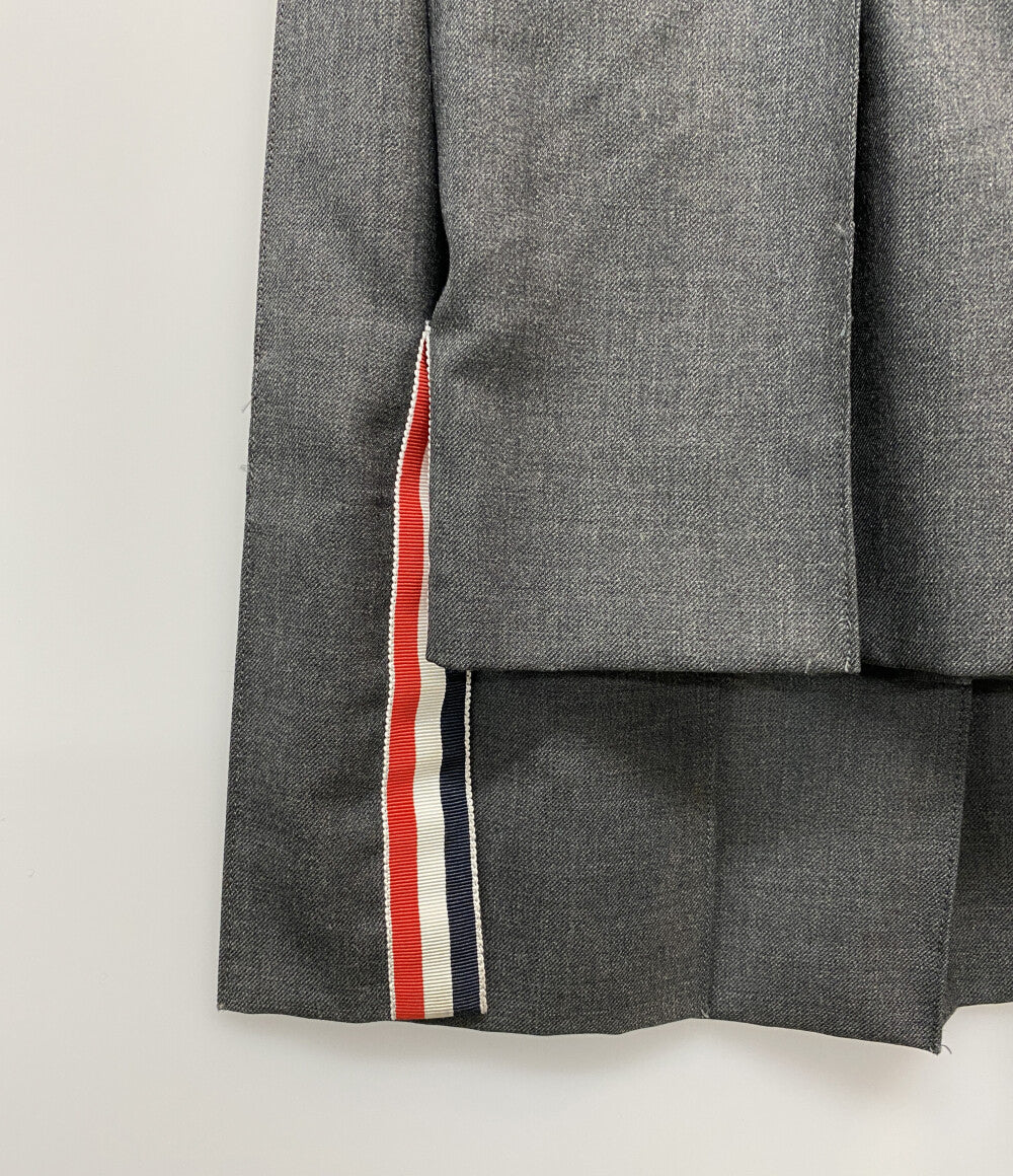 THOM BROWNE ツイル プリーツ ロングスカート FGC698V-00626-025 レディース SIZE 40 トムブラウン