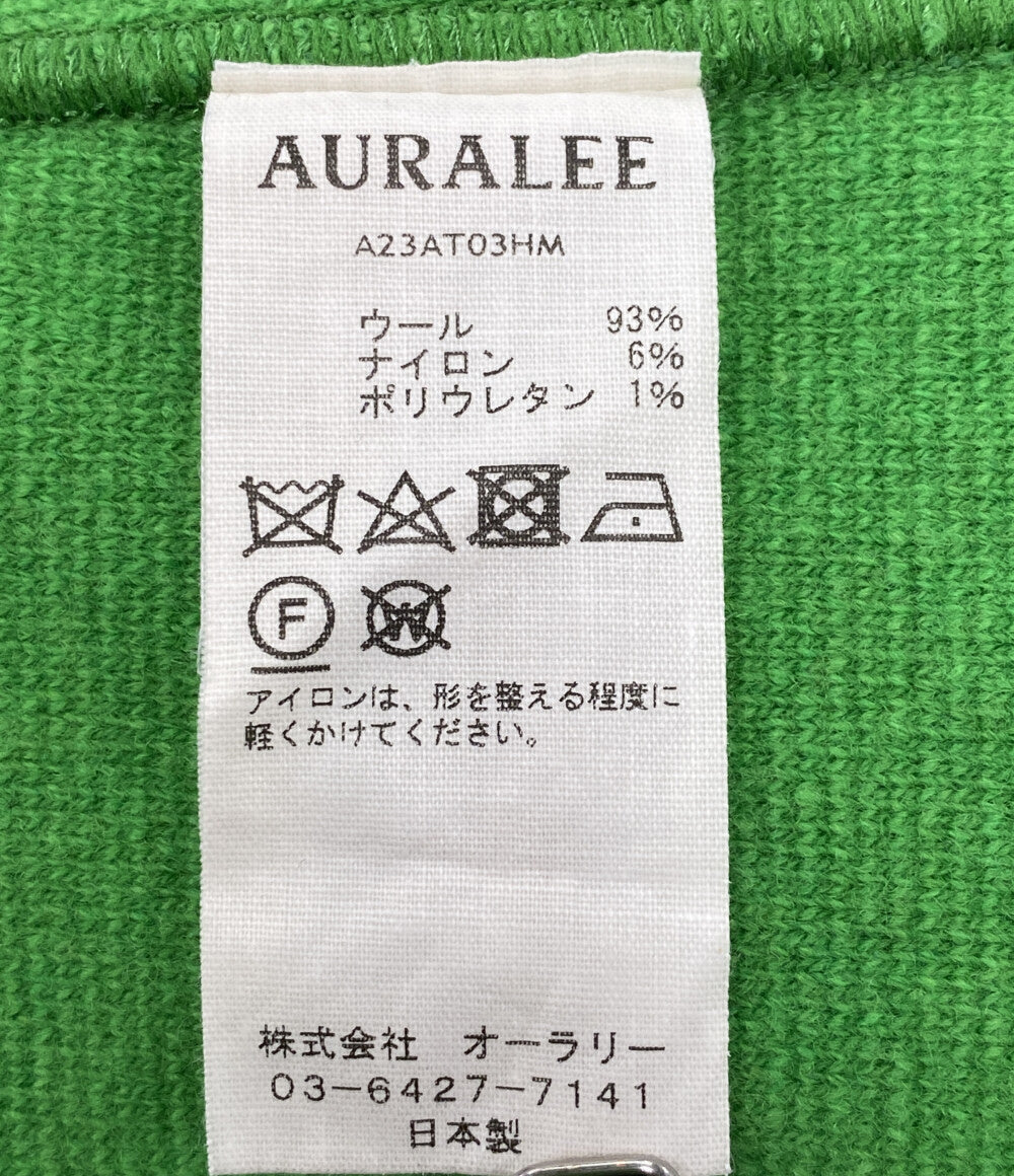美品 AURALEE ニット ハーフジップ A23AT03HM レディース SIZE 1 オーラリー