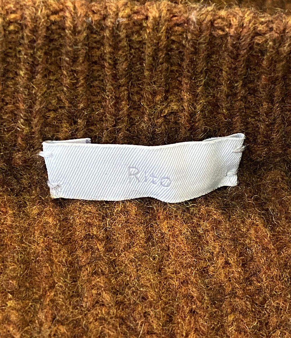 Rito リト 長袖リブニット ベルト付きニット 0779RTW213K レディース SIZE 36