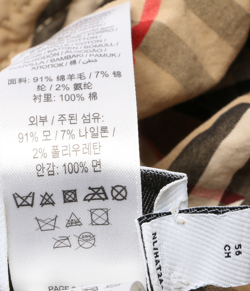 BURBERRY London ハット イエロー チェック レディース SIZE S バーバリーロンドン