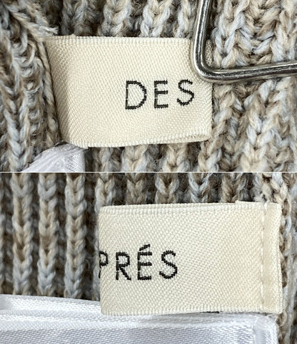DES PRES ニット ライトベージュ ボーダー 21aw レディース SIZE S デプレ