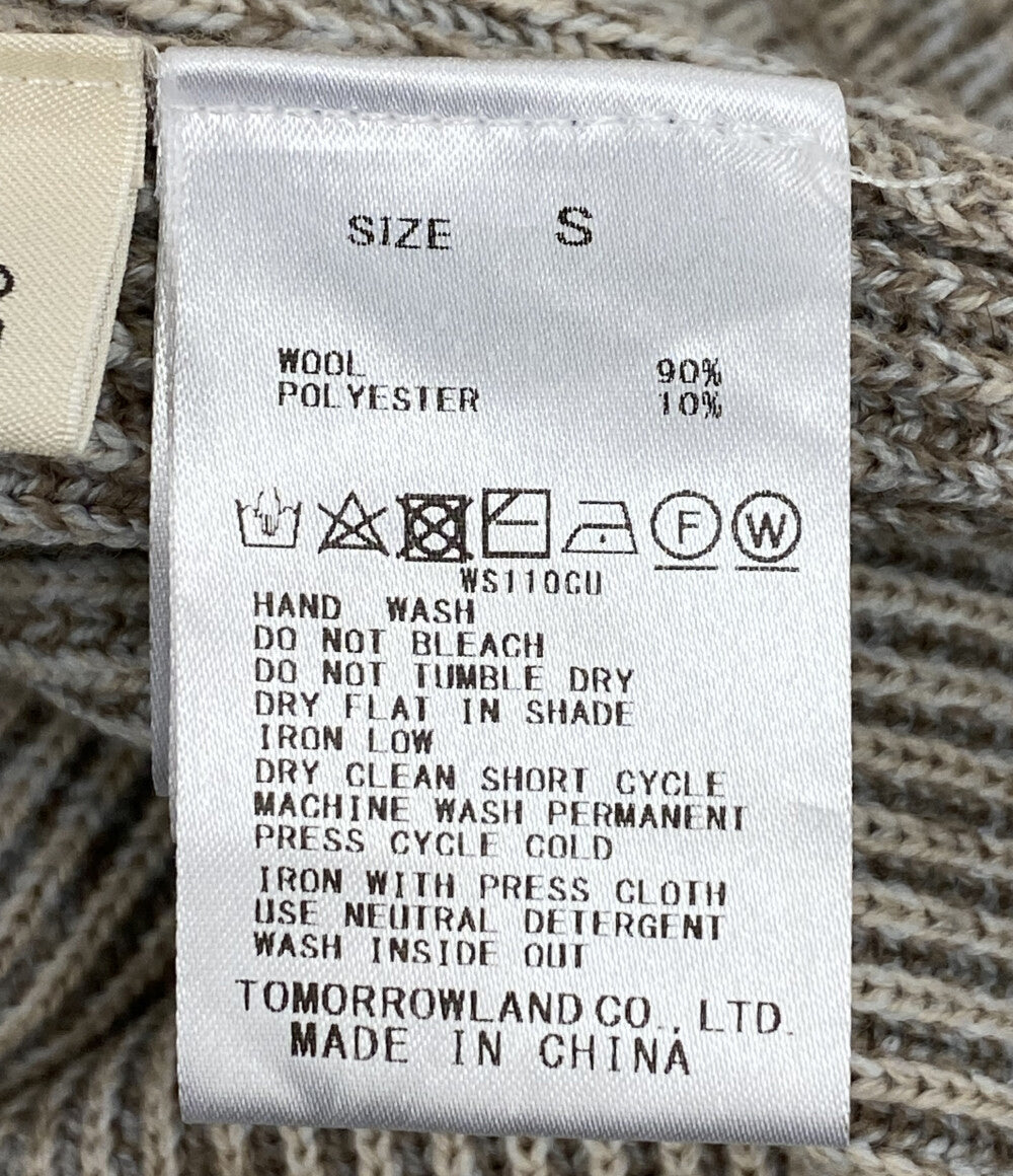 DES PRES ニット ライトベージュ ボーダー 21aw レディース SIZE S デプレ