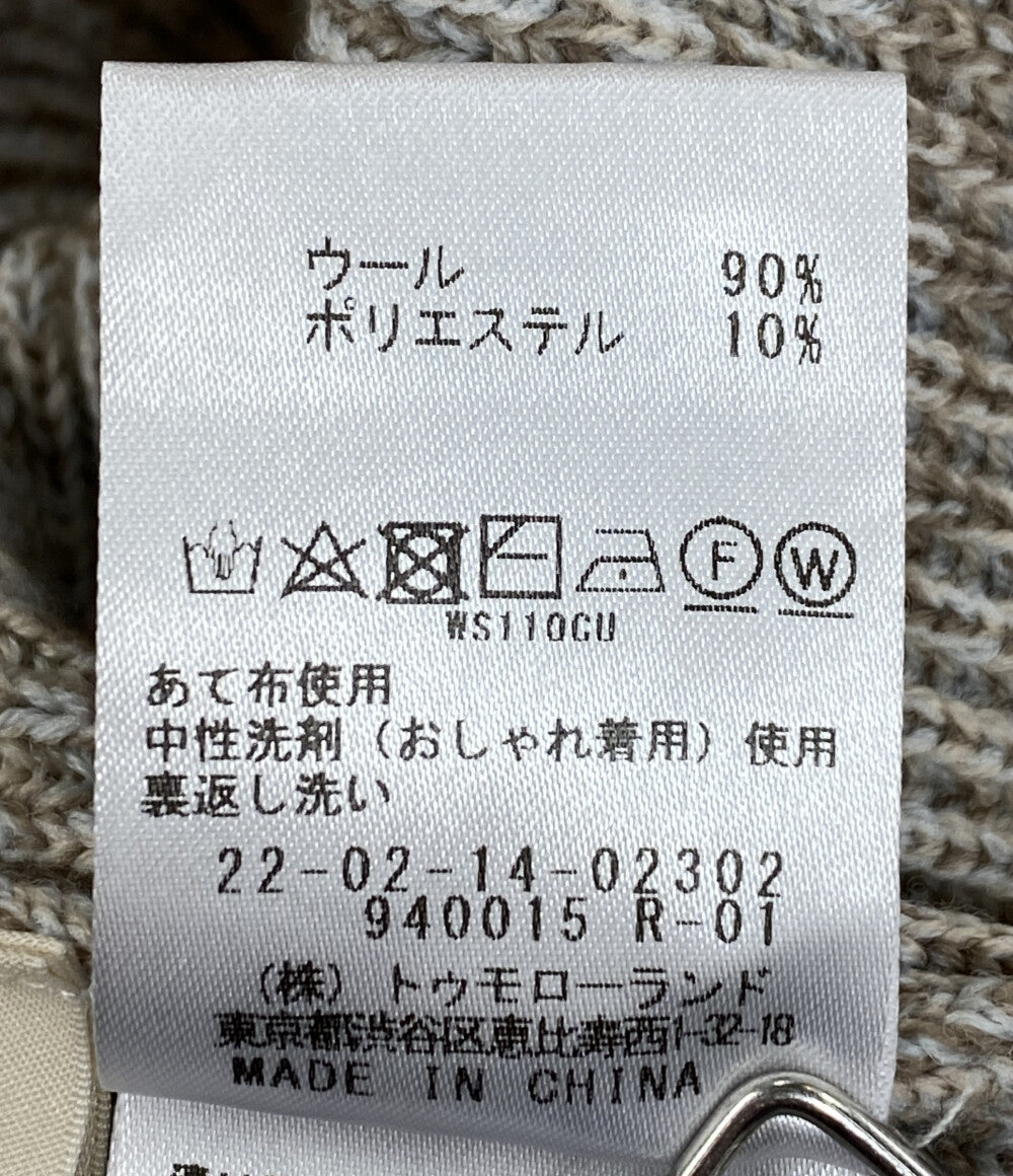 DES PRES ニット ライトベージュ ボーダー 21aw レディース SIZE S デプレ