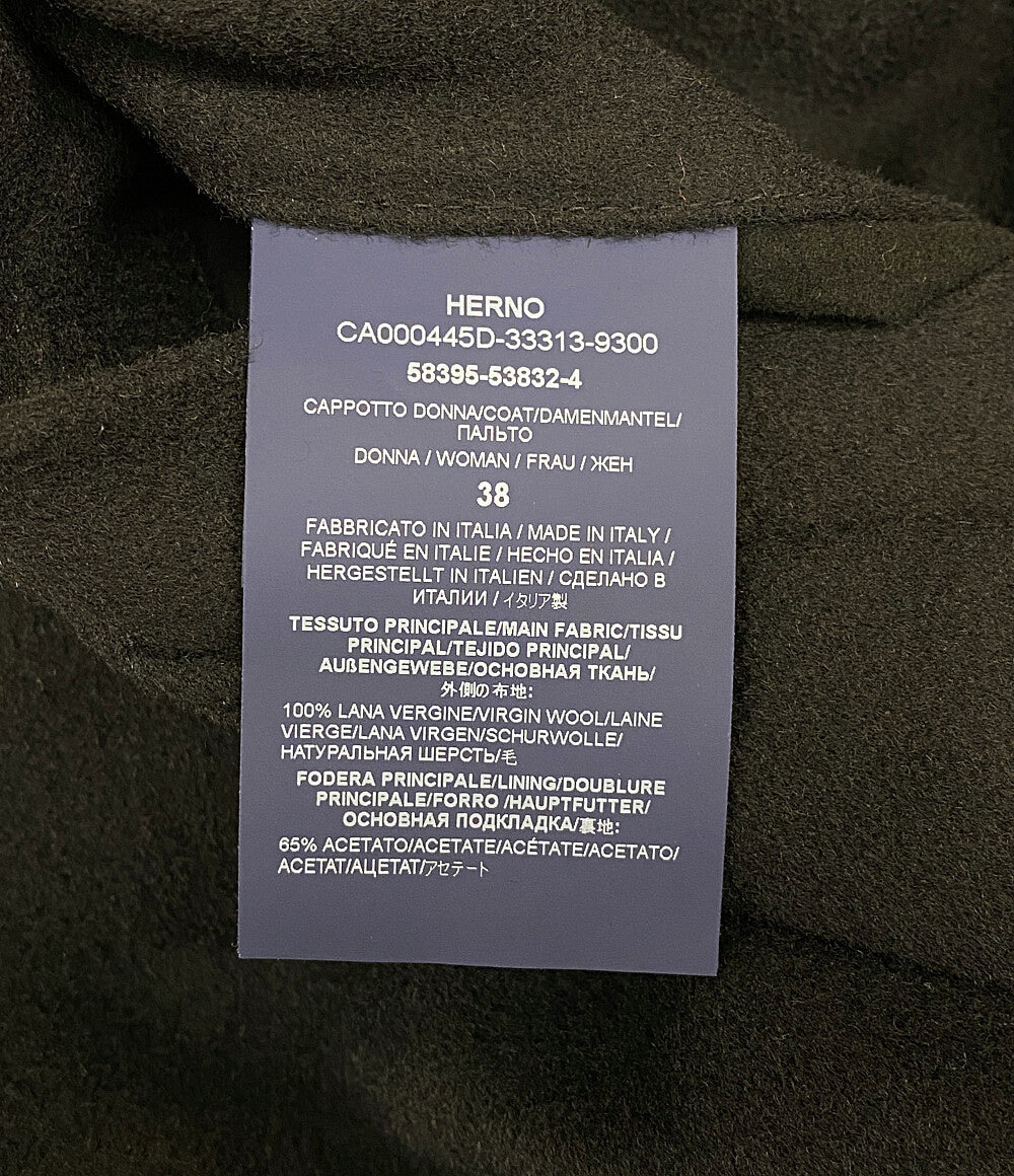 HERNO ロングラムウールコート 2022AW レディース SIZE 38 ヘルノ