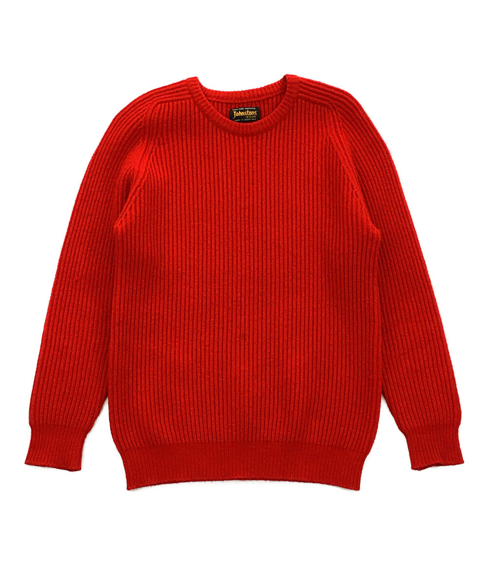 Johnstons ジョンストンズ ニット カシミヤ100％ レッド レディース SIZE -