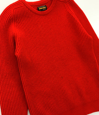 Johnstons ジョンストンズ ニット カシミヤ100％ レッド レディース SIZE -