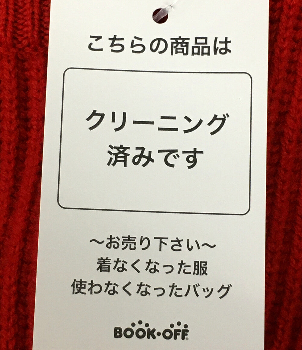 Johnstons ジョンストンズ ニット カシミヤ100％ レッド レディース SIZE -