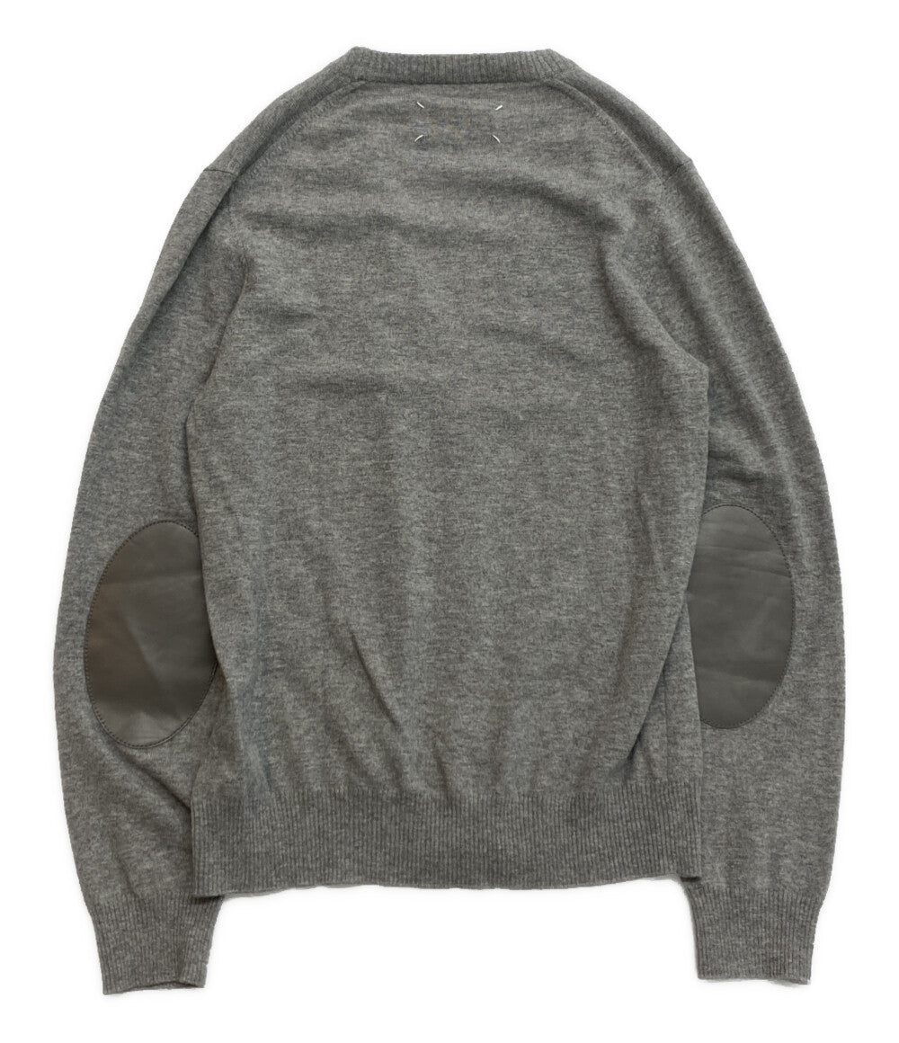 美品 Maison Margiela エルボーパッチカーディガン GRY メンズ SIZE 1 メゾンマルジェラ