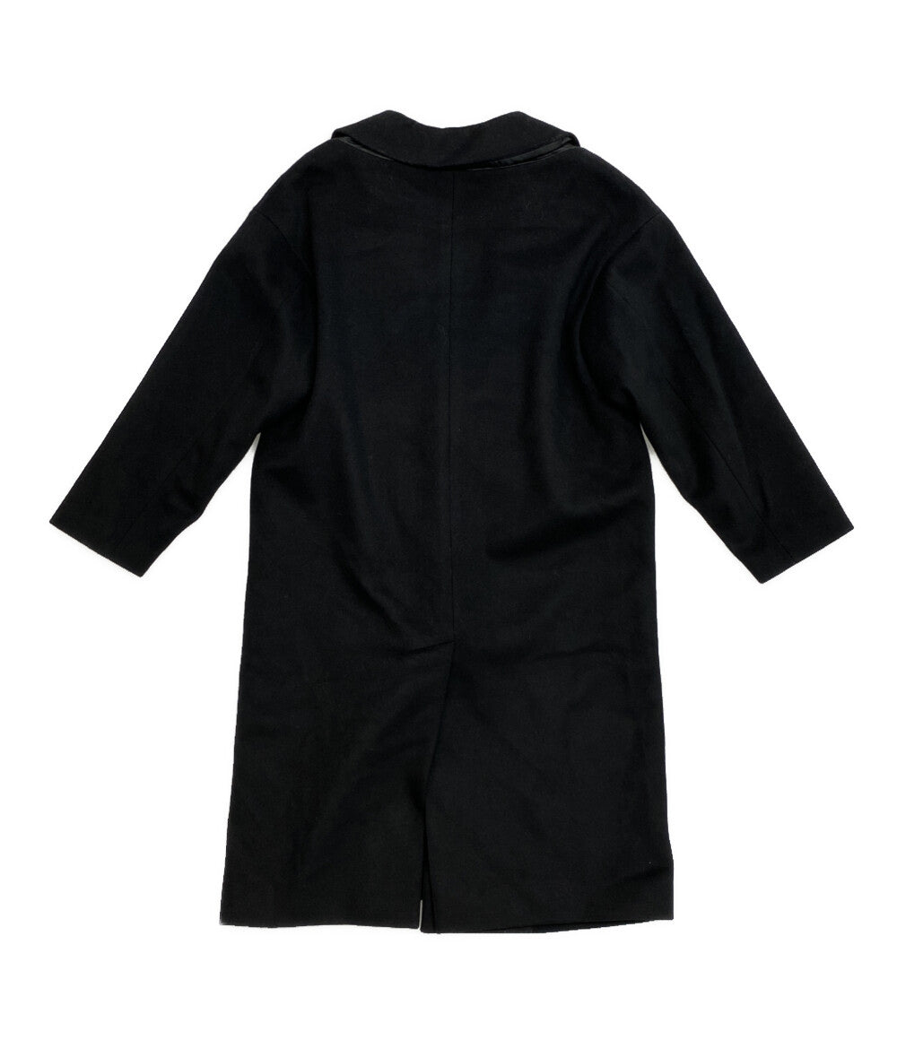 noir kei ninomiya ナイロンカシミヤ混 ウールチェスターコート 3D-C018 レディース SIZE XS ノワールケイニノミヤ