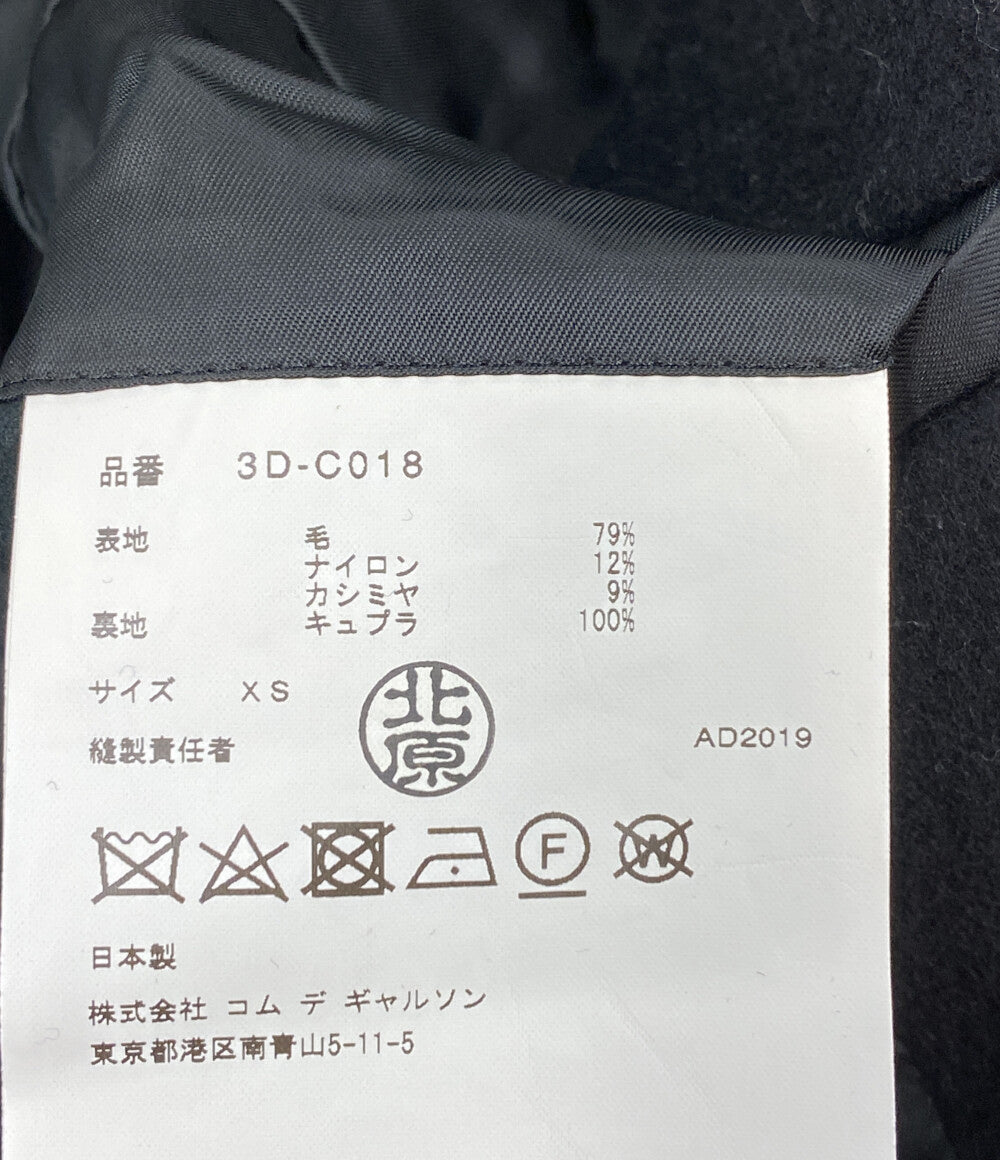 noir kei ninomiya ナイロンカシミヤ混 ウールチェスターコート 3D-C018 レディース SIZE XS ノワールケイニノミヤ