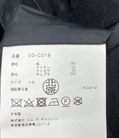 noir kei ninomiya ナイロンカシミヤ混 ウールチェスターコート 3D-C018 レディース SIZE XS ノワールケイニノミヤ