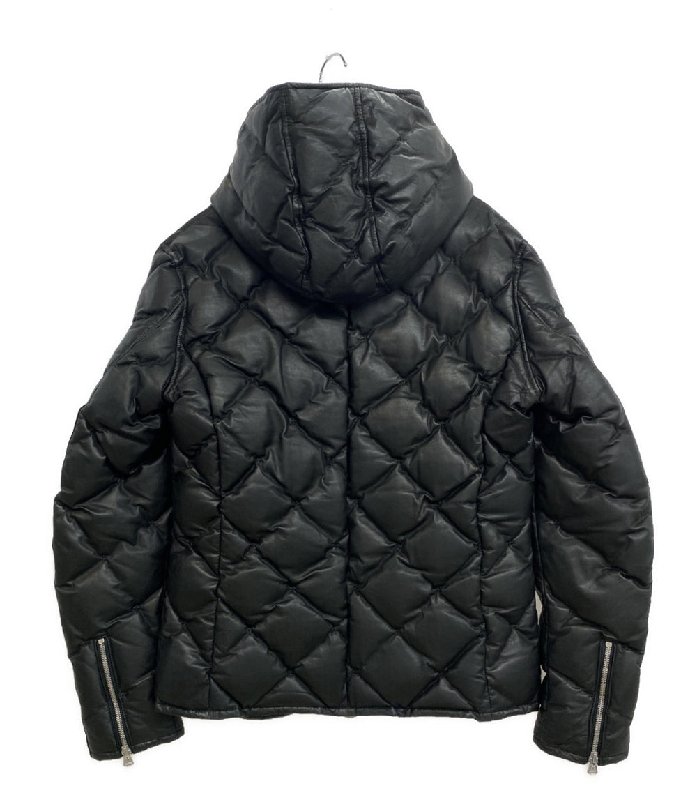 ISAMU KATAYAMA BACKLASH イサムカタヤマバックラッシュ ダウンジャケット カンガルーレザー 1363-02 メンズ SIZE XL