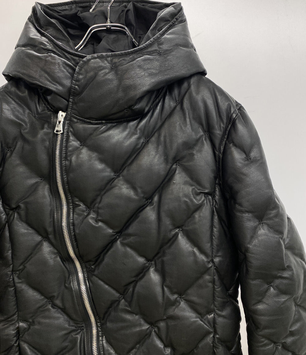 ISAMU KATAYAMA BACKLASH イサムカタヤマバックラッシュ ダウンジャケット カンガルーレザー 1363-02 メンズ SIZE XL