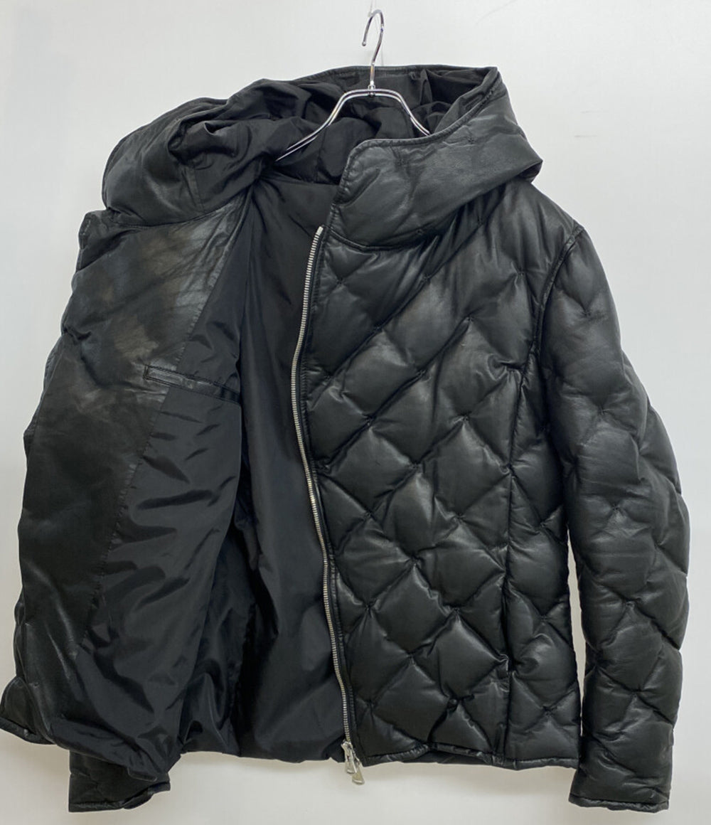 ISAMU KATAYAMA BACKLASH イサムカタヤマバックラッシュ ダウンジャケット カンガルーレザー 1363-02 メンズ SIZE XL