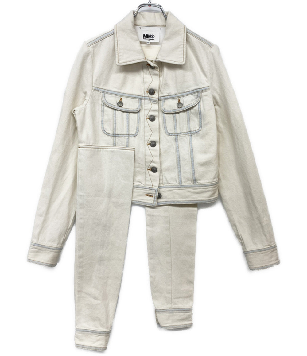 美品 MM6 変形デニムジャケット 2022SS レディース SIZE 38 エムエムシックス