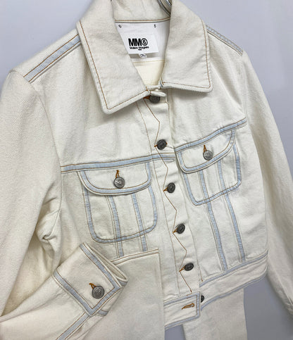 美品 MM6 変形デニムジャケット 2022SS レディース SIZE 38 エムエムシックス